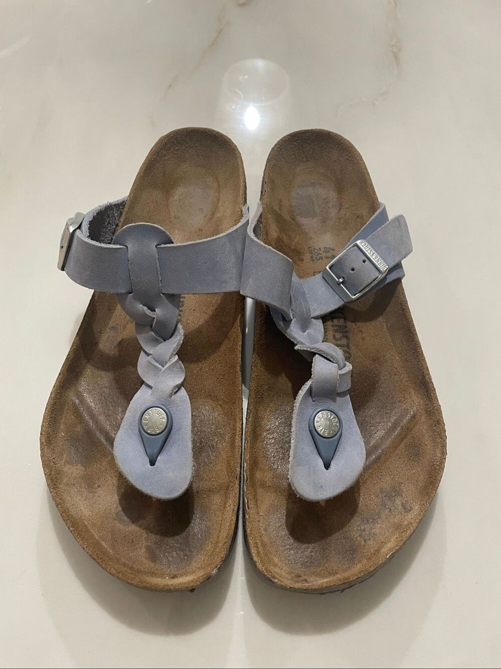 Birkenstock Gizeh Braided thong sandals Dusty Blue size 41